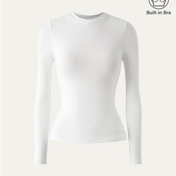 OGL Tops - OGL White Long Sleeve Bodysuit